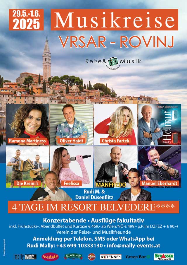 Rudi Mally Musikreise nach Vrsar - Rovinj