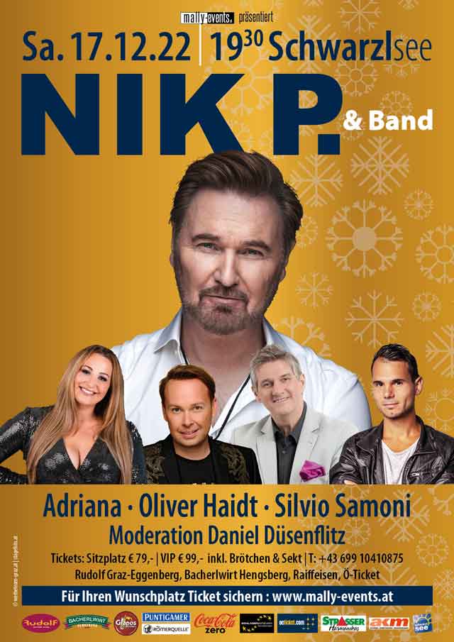 Konzert Weihnachten mit Nik P. Schwarzlsee