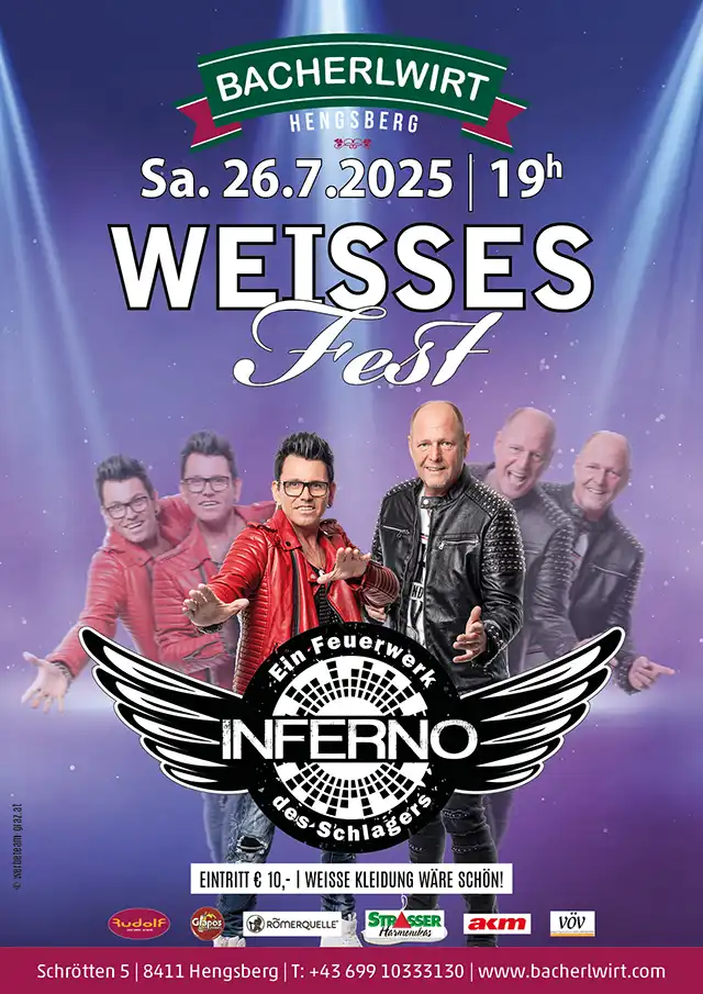 Weisses Fest im Bacherlwirt Hengsberg