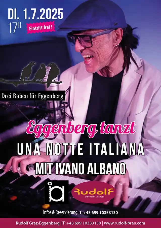 Notte Italiana mit Ivano Albano im Restaurant Rudolf mit Marc Andrae und Silvio Gabriel